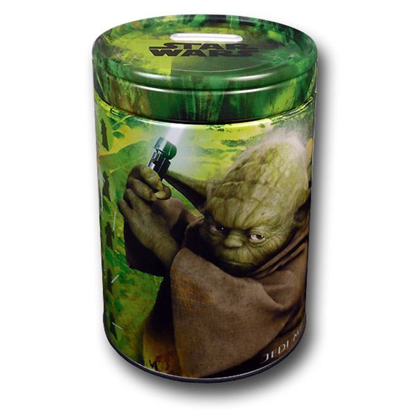 Star Wars Yoda Tin Can Coin Bank