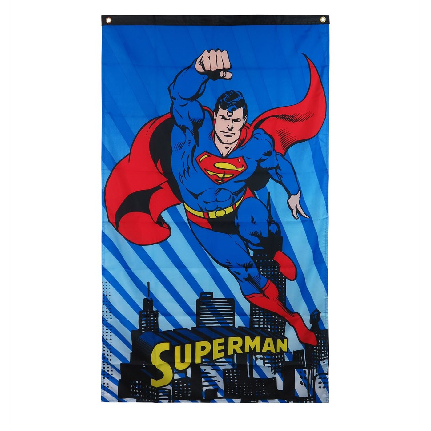 Superman Flying Fabric Banner