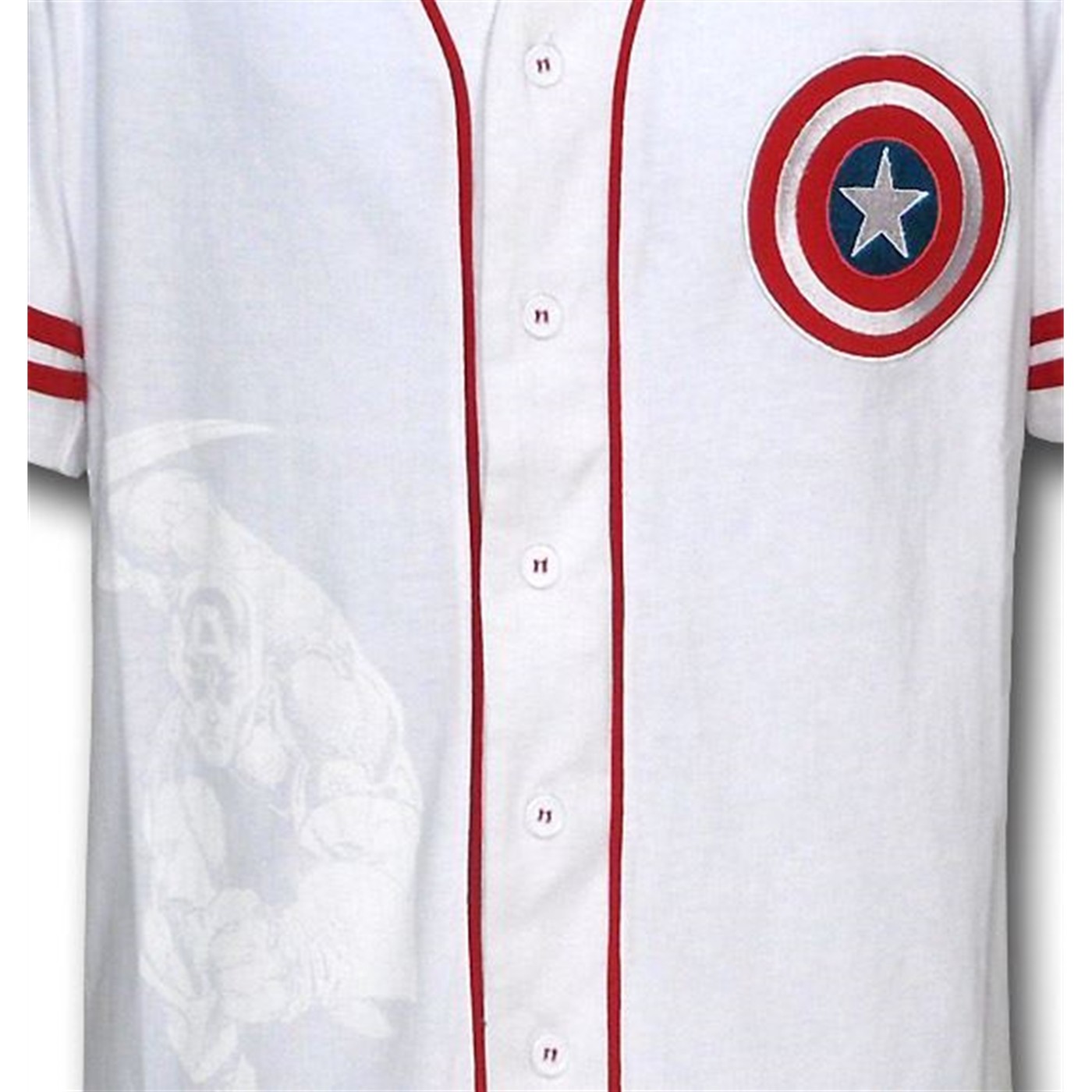 Captain America Steve Rogers Baseball Jersey