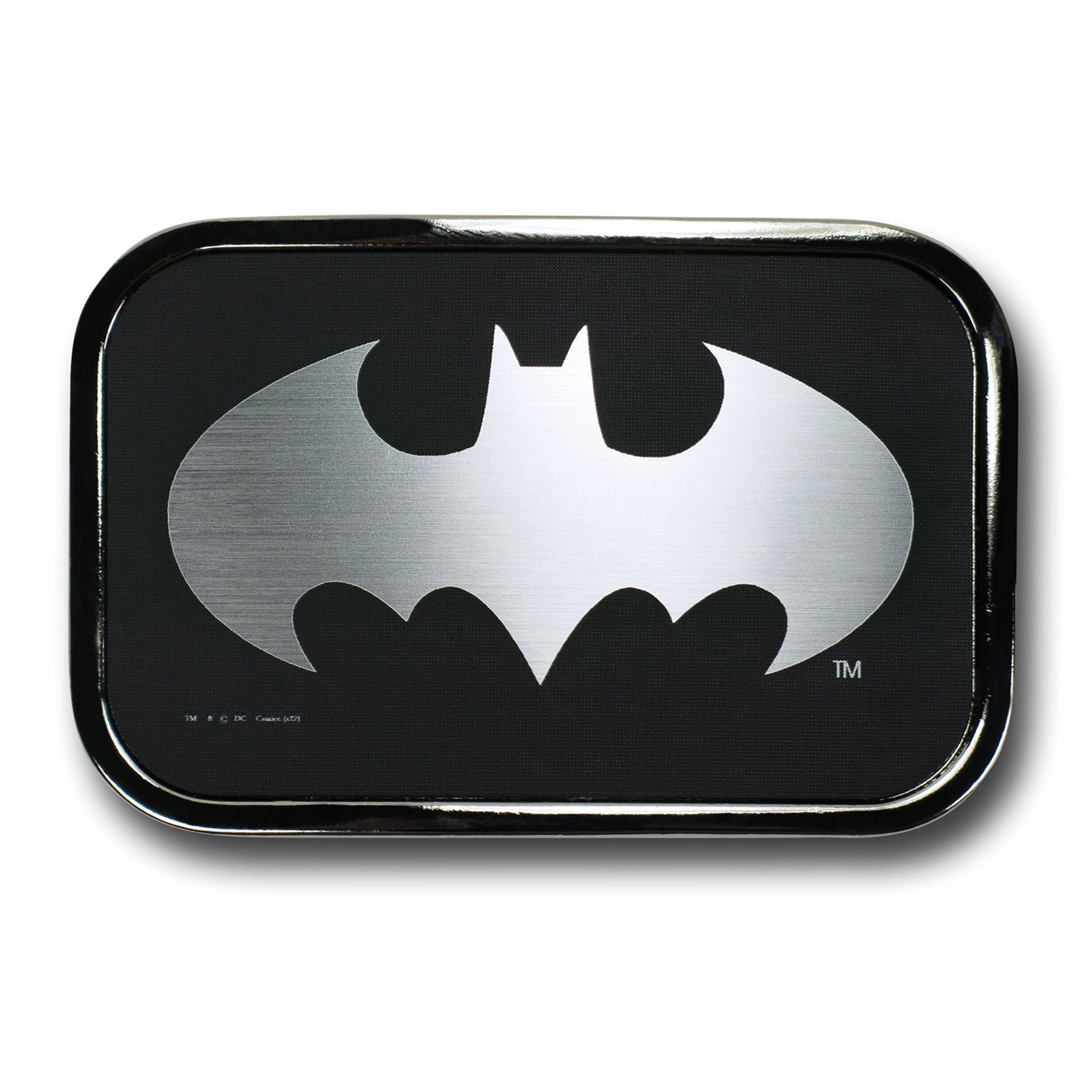 Batman Chrome Rectangular Belt Buckle