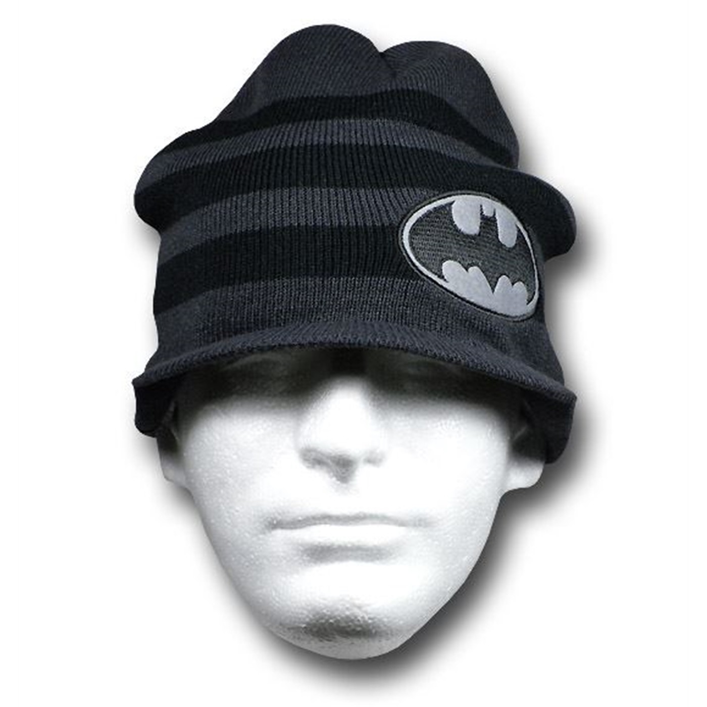 Batman Black and Grey Billed Knit Beanie