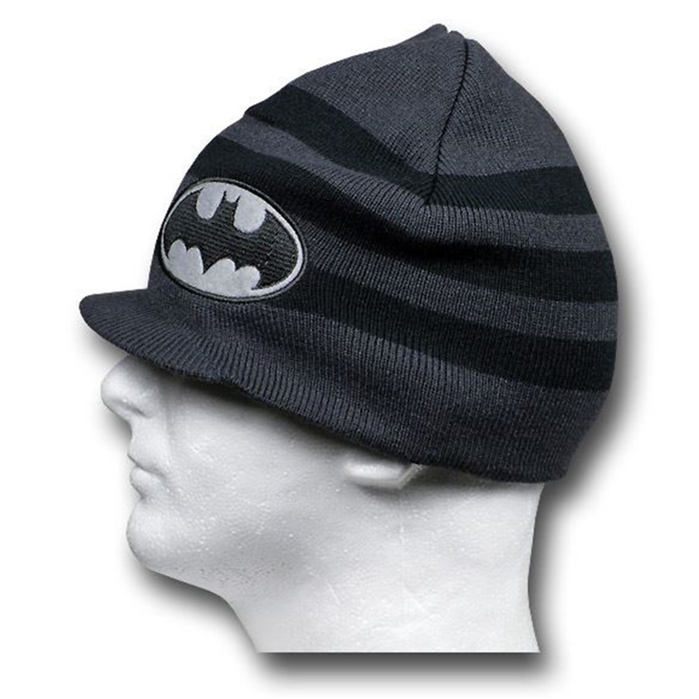 Batman Black and Grey Billed Knit Beanie