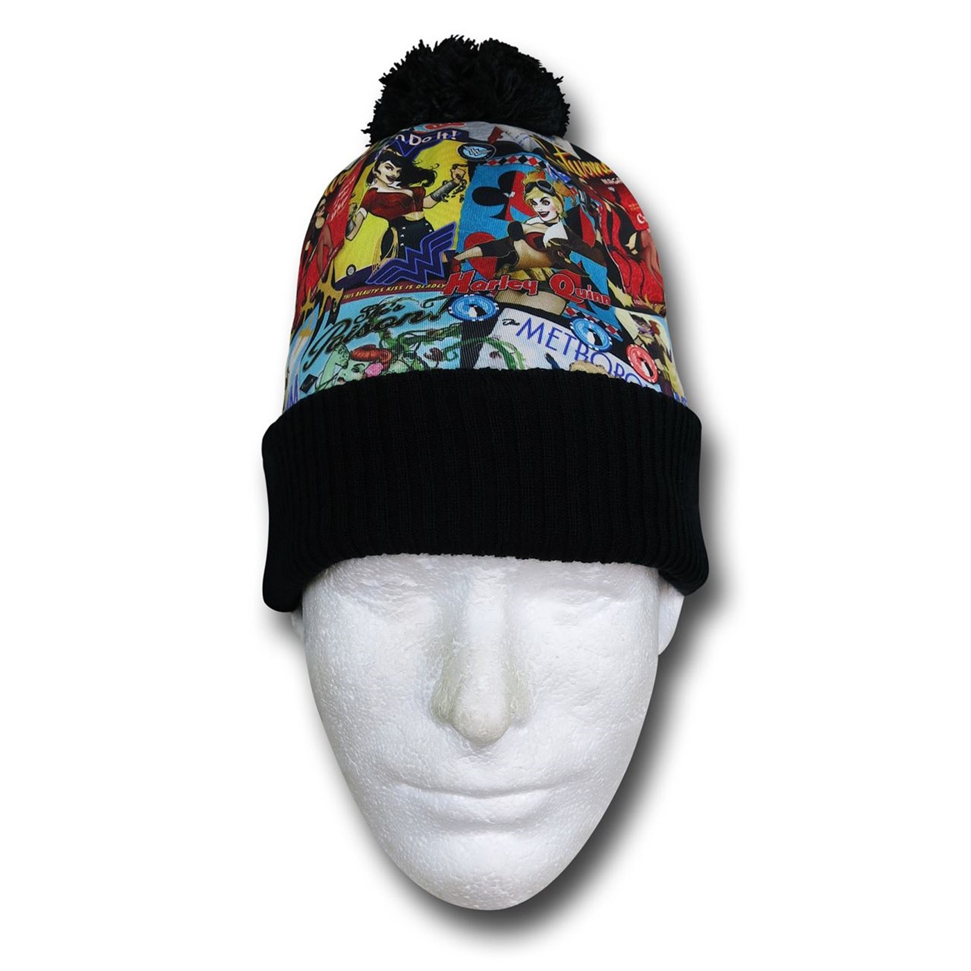 DC Bombshells Cuff Pom Beanie