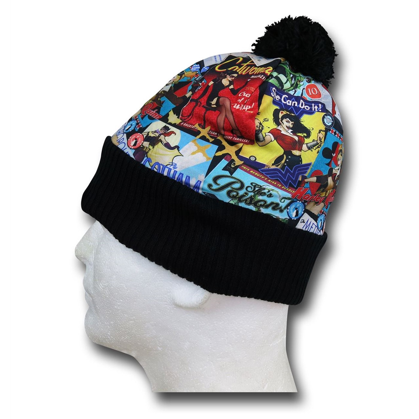 DC Bombshells Cuff Pom Beanie