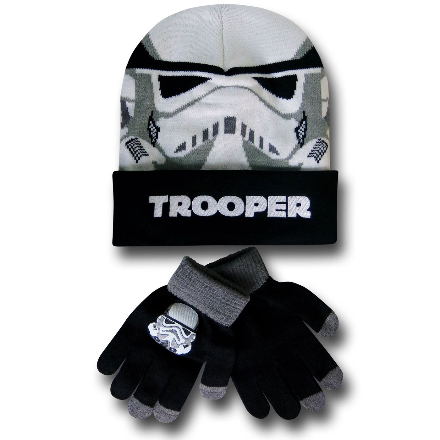 Star Wars Stormtrooper Kids Knit Beanie & Glove Set