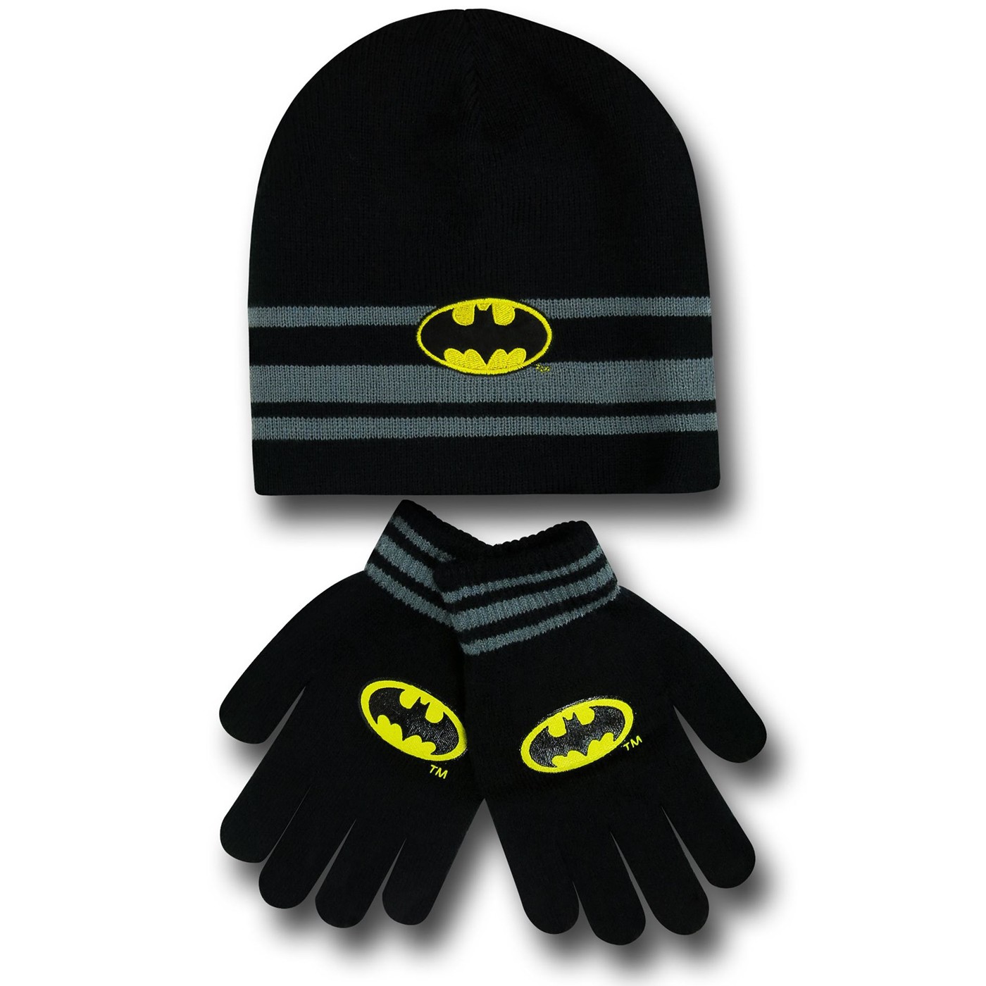 Batman Reversible Kids Beanie with Gloves