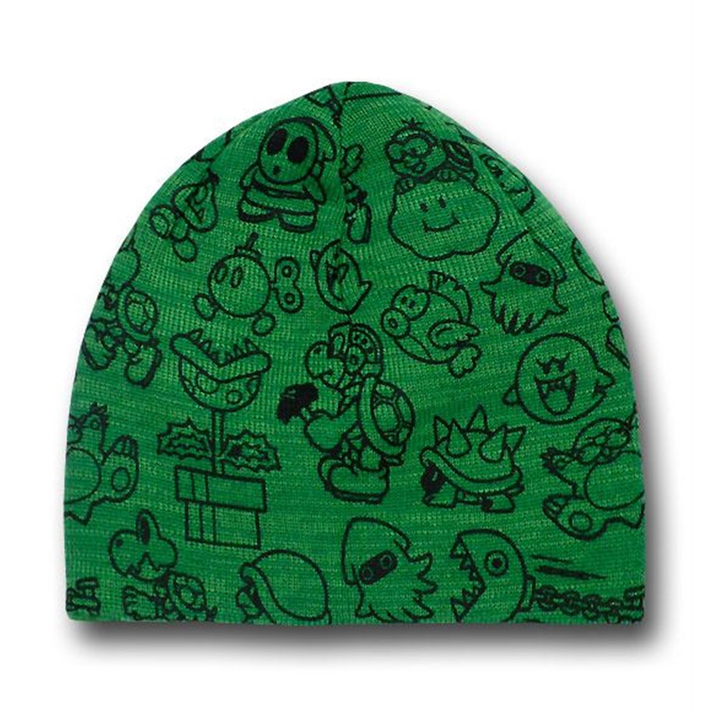 Nintendo Mushroom Green Reversible Beanie