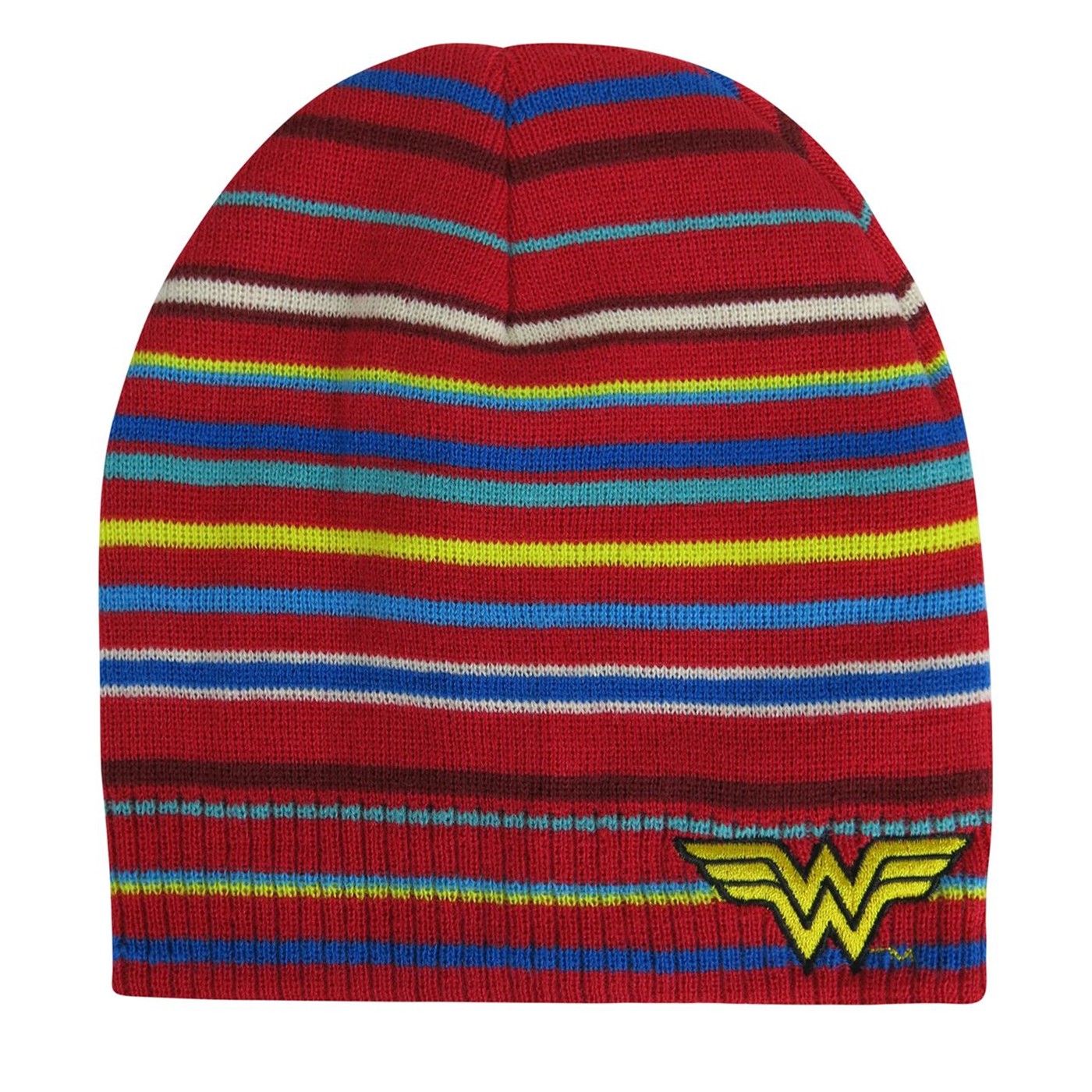 Wonder Woman Striped Symbol Beanie