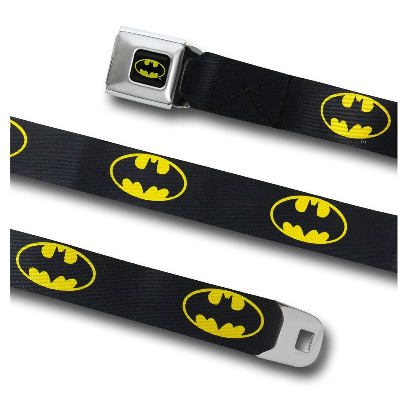 Batman Symbol Webbed Seatbelt Belt