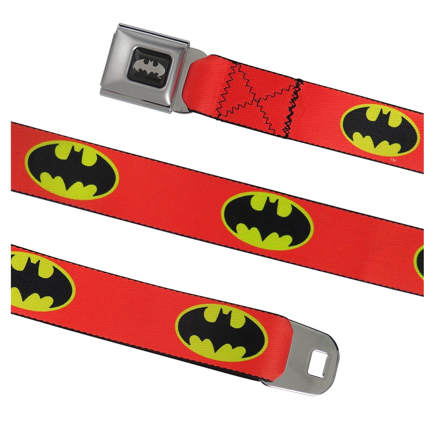Batman Symbol Orange Seatbelt Belt