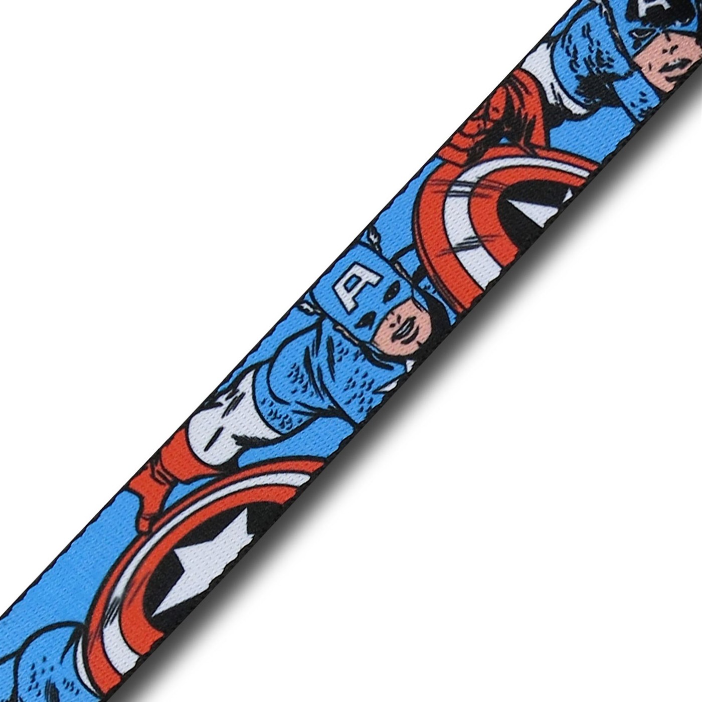 Captain America Retro Images Blue Web Belt