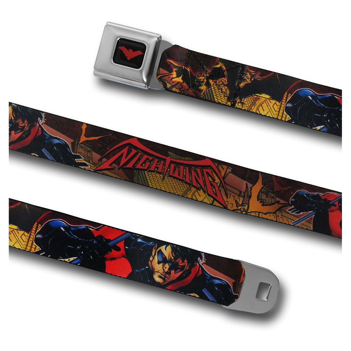 Nightwing Image & Logo Seatbelt Belt