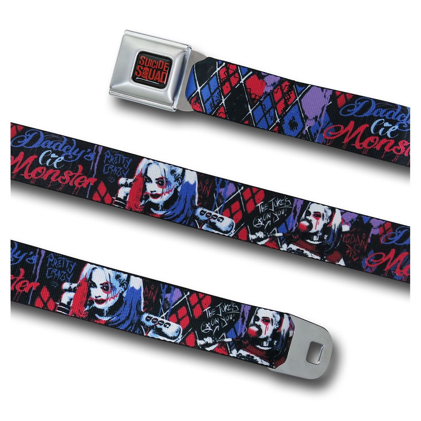 Suicide Squad Harley Quinn Joke's on You Seatbelt Belt
