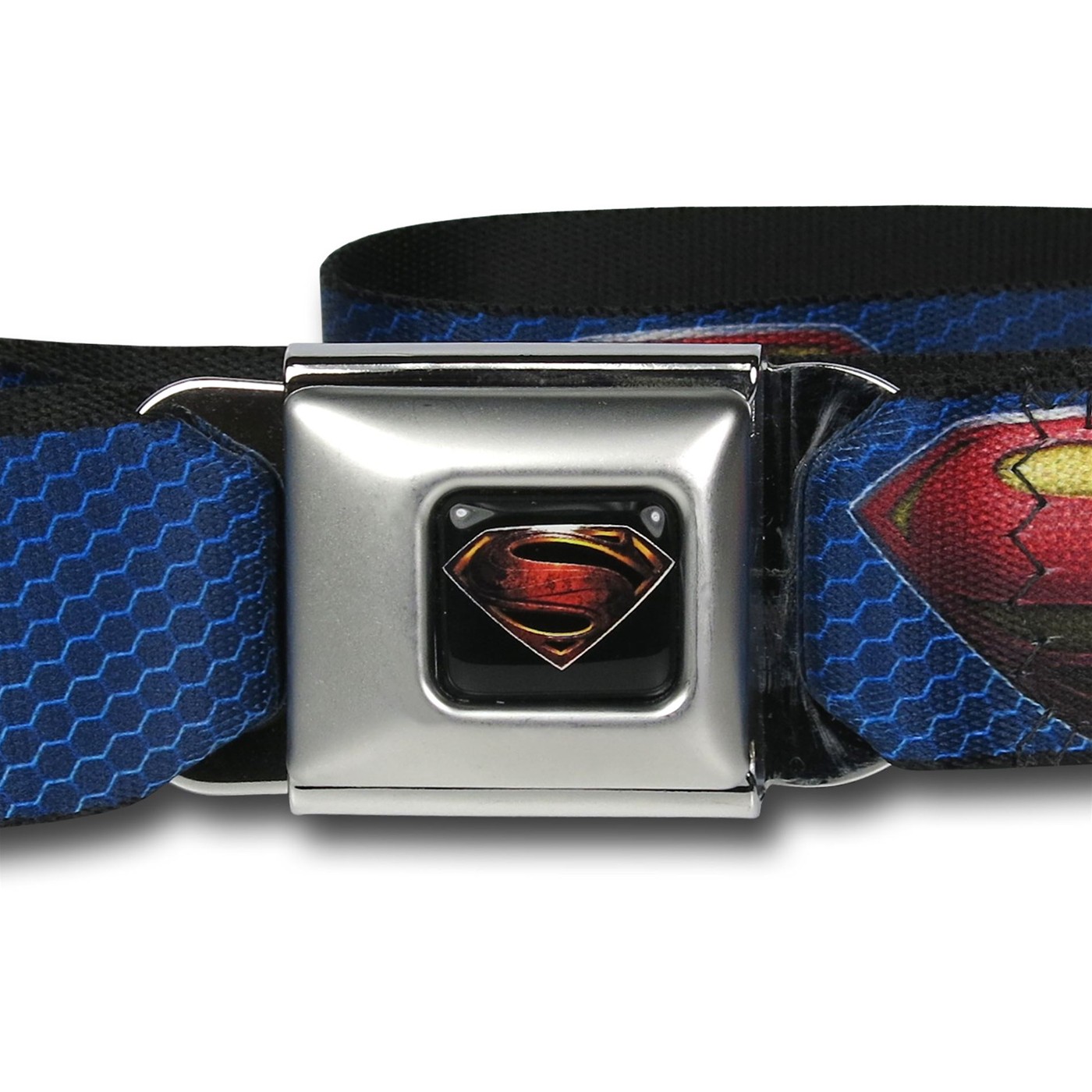 Superman Man of Steel Symbol Seatbelt Belt