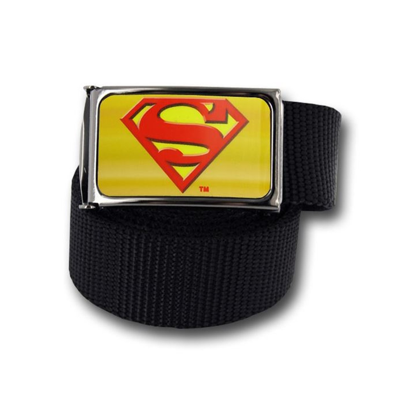 Superman Symbol Red and Yellow Web Belt