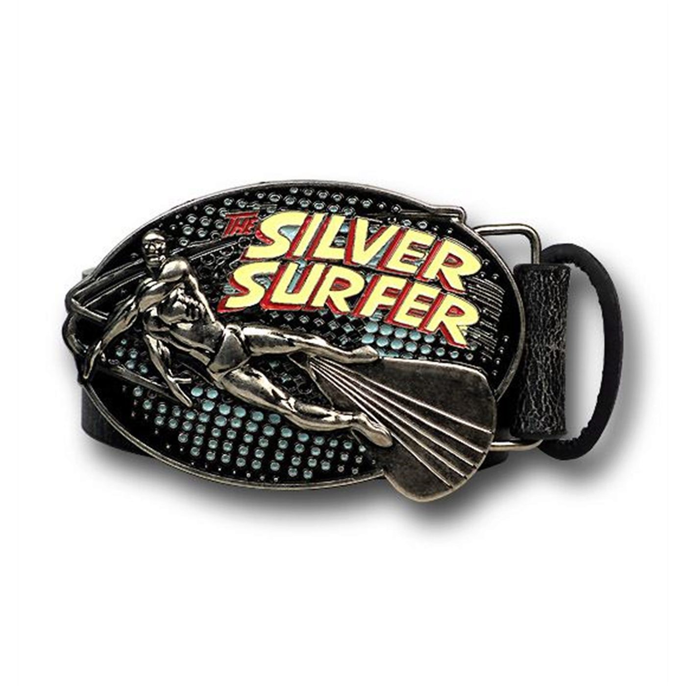 Silver Surfer Star Rider Belt Buckle With Belt
