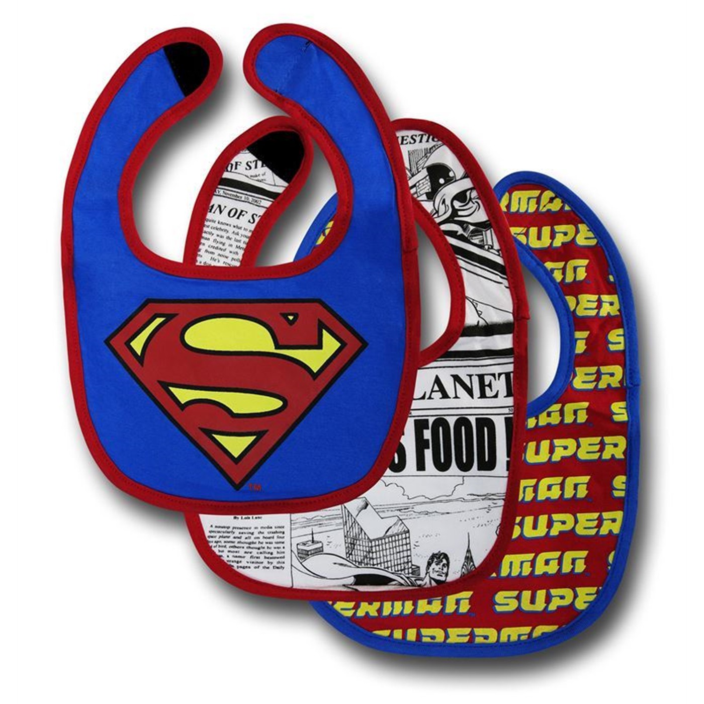 Superman Bib 3-Pack