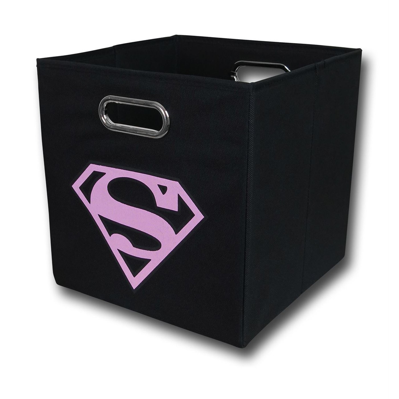 Supergirl Symbol Black Folding Storage Bin