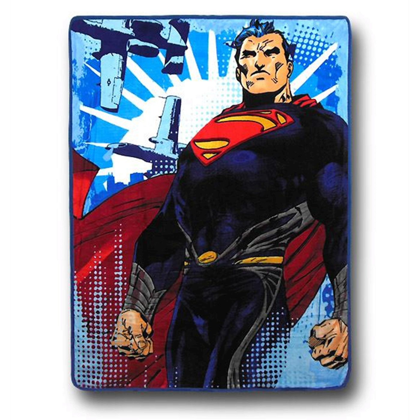 Superman Man of Steel Micro Raschel Throw Blanket