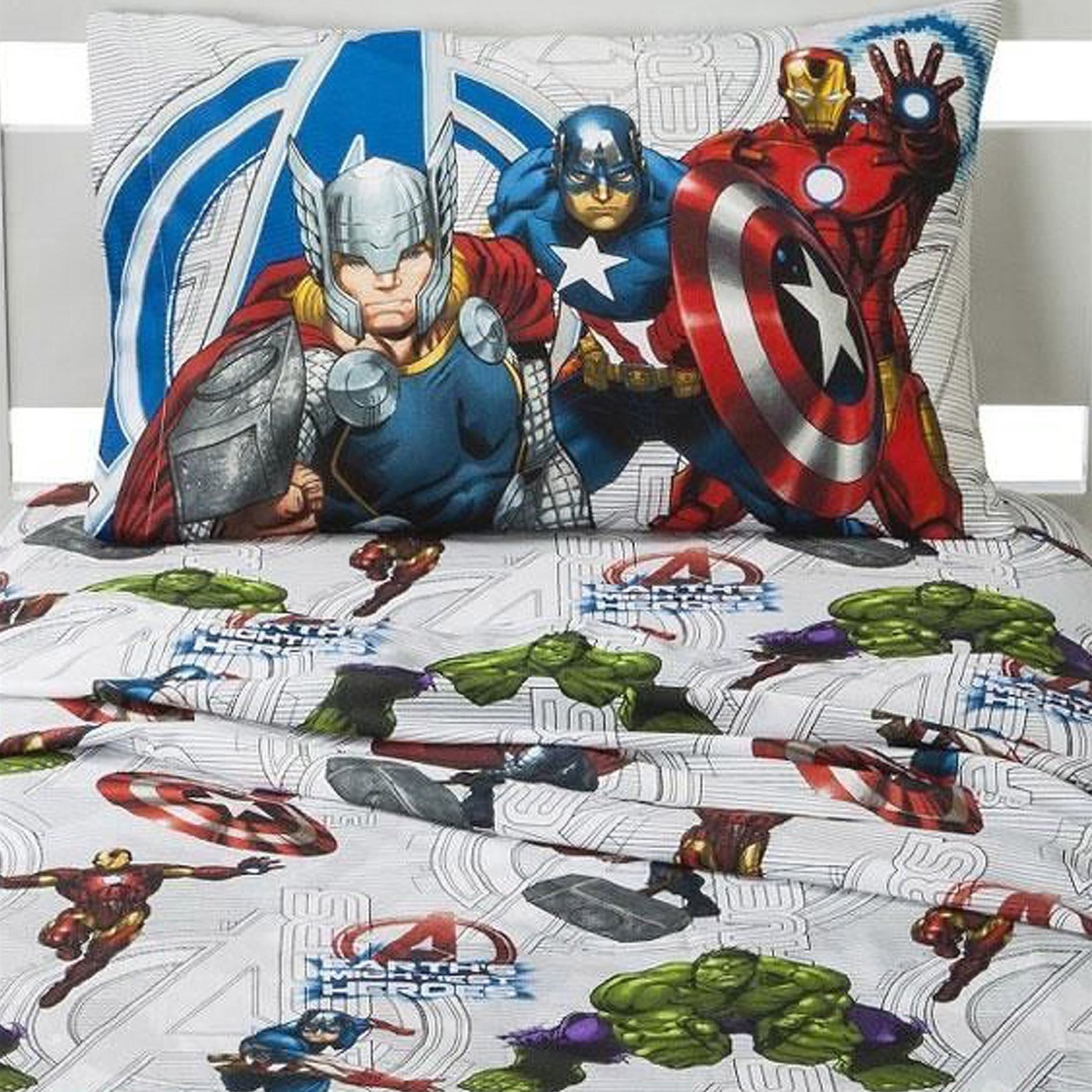 Avengers Earth's Mightiest Heroes Twin Sheet Set