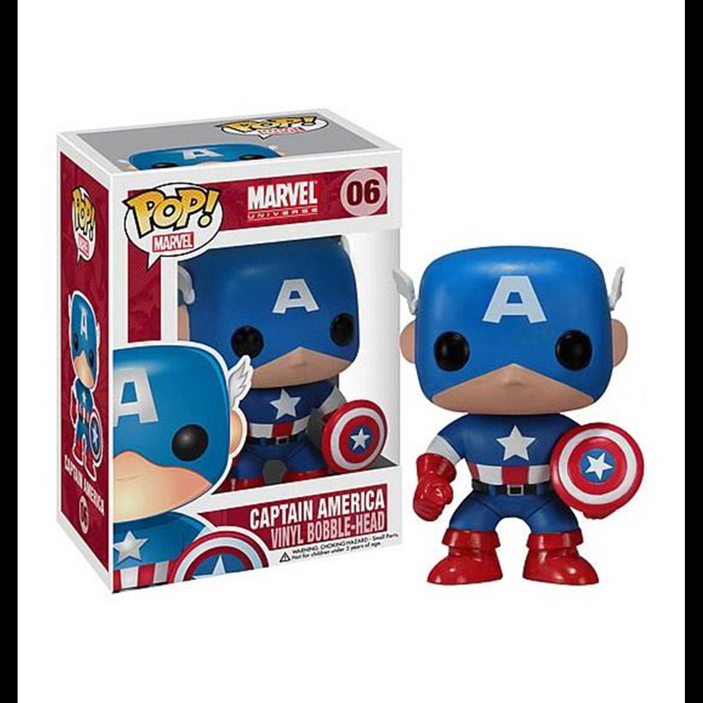 Captain America Pop Marvel Vinyl Bobble Head