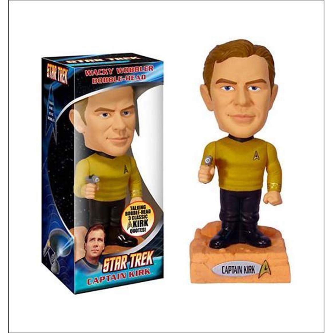 Star Trek Talking Captain Kirk Bobblehead Headknocker