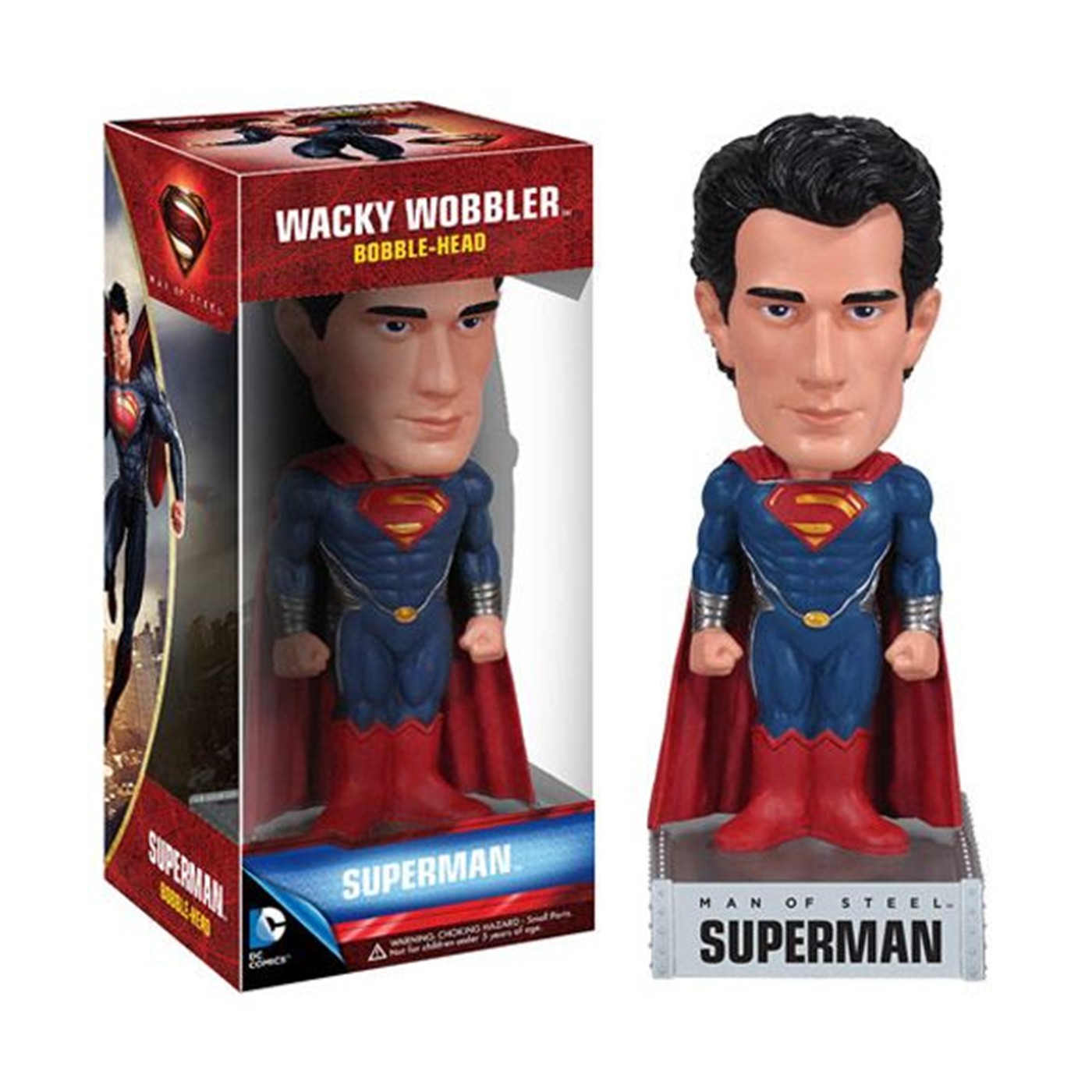 Superman Man of Steel Wacky Wobbler Bobblehead