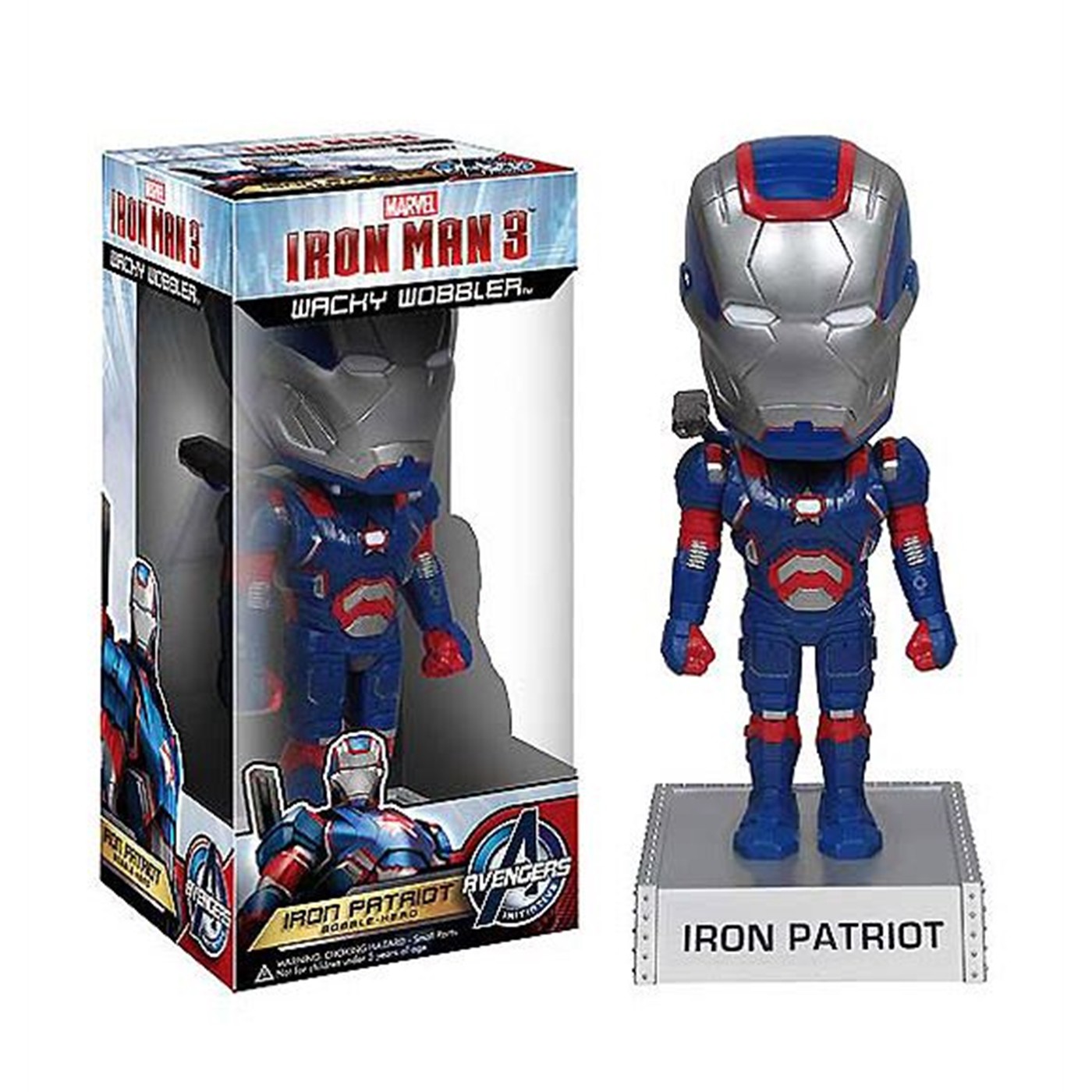 Iron Man 3 Iron Patriot Wacky Wobbler Bobblehead