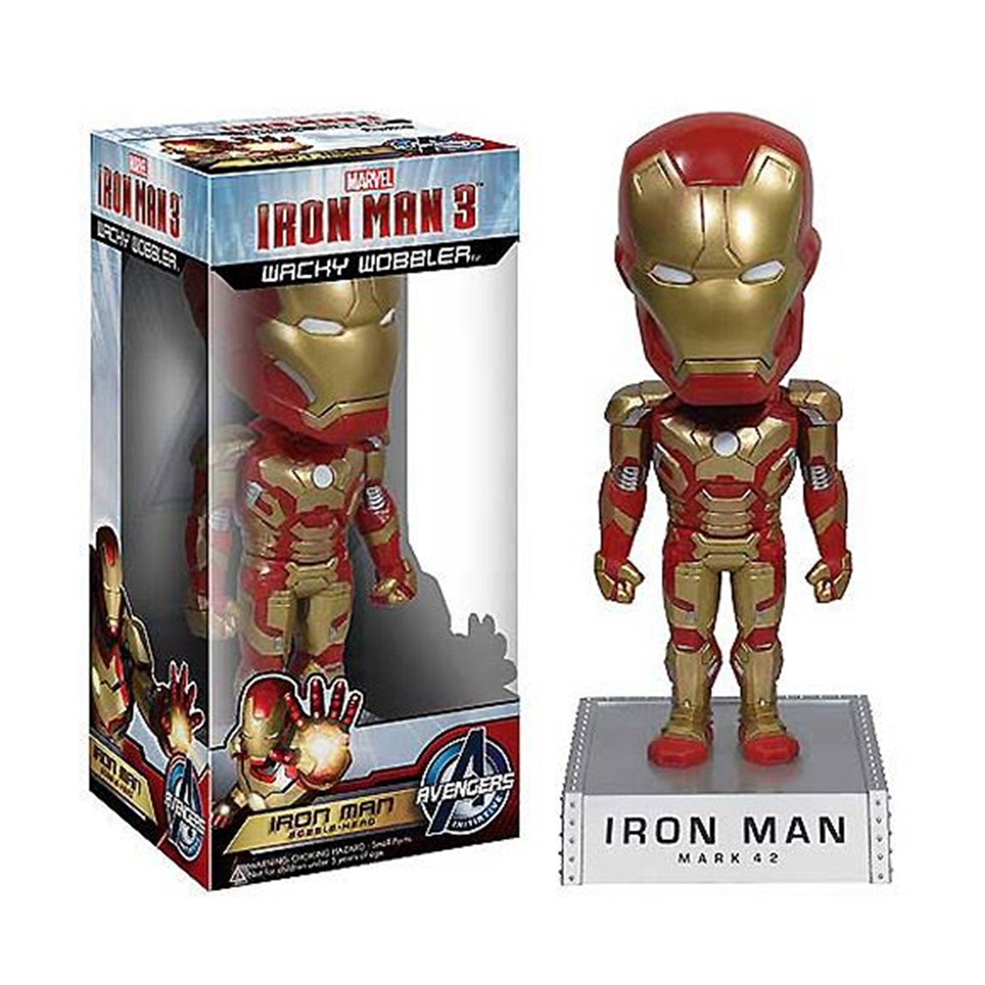 Iron Man 3 Mark 42 Wacky Wobbler Bobblehead
