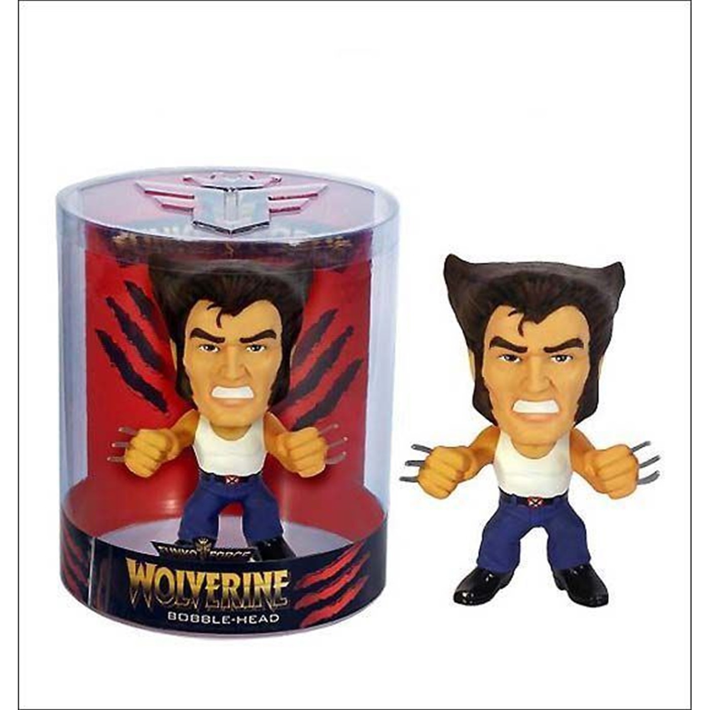 Wolverine Movie T-Shirt and Blue Jeans Bobblehead Headk