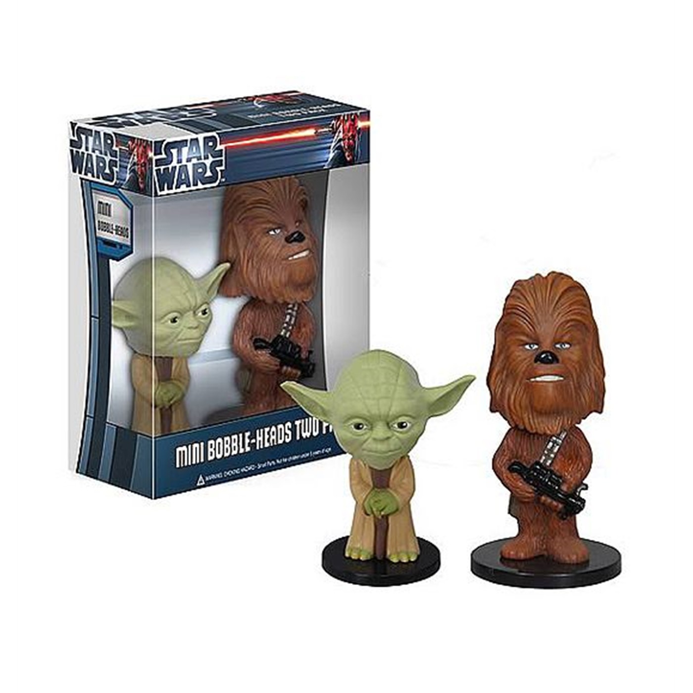 Yoda & Chewbacca Mini Wacky Wobbler Set