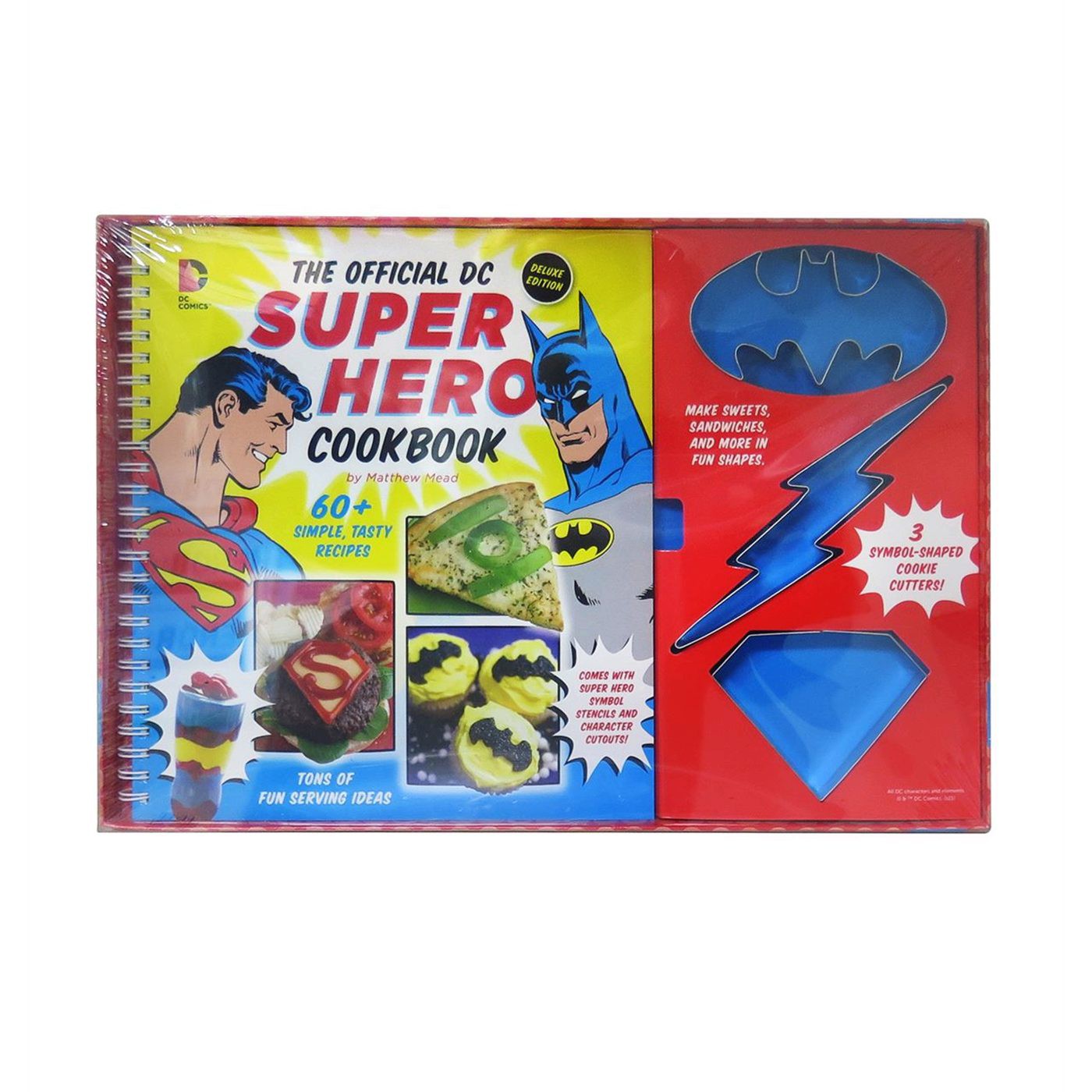 DC Comics Superhero Cook Book with Cookie Cutters