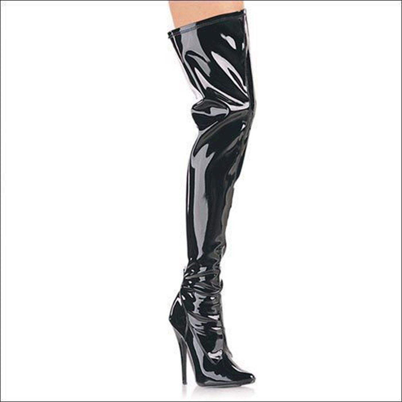 Cat Thigh Boots 6 Inch Heel