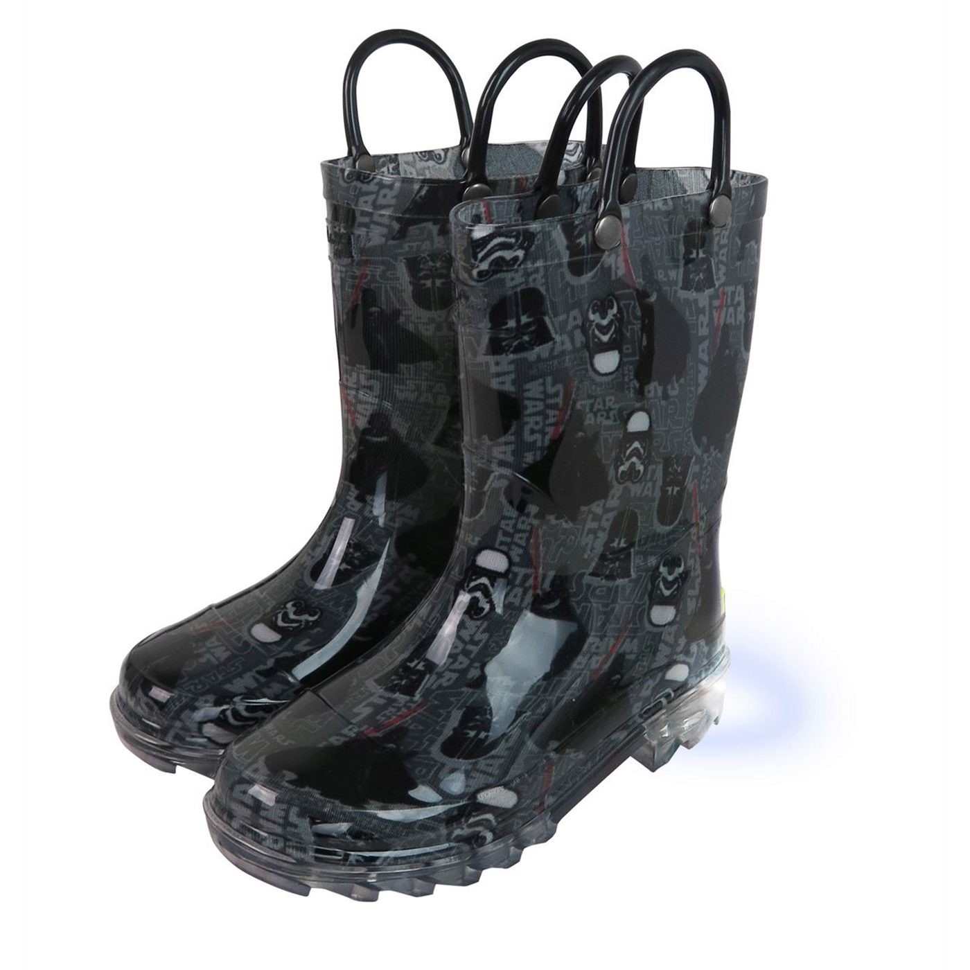 Star Wars Darkside Lighted Kids Rain Boots