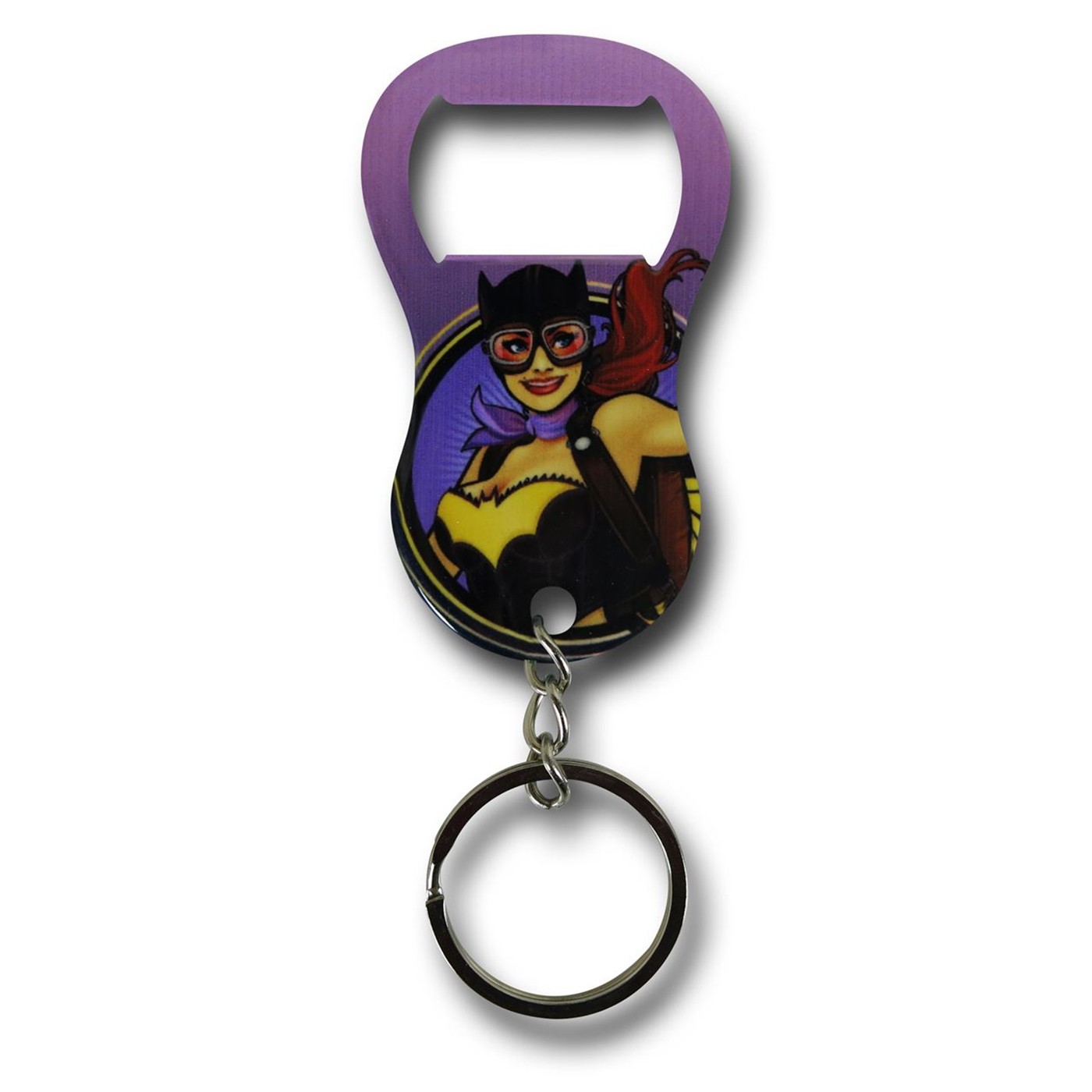 Batgirl Bombshell Keychain Bottle Opener