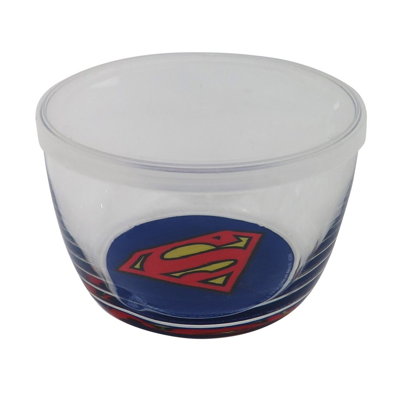 Superman 16oz Glass Storage Bowl with Lid