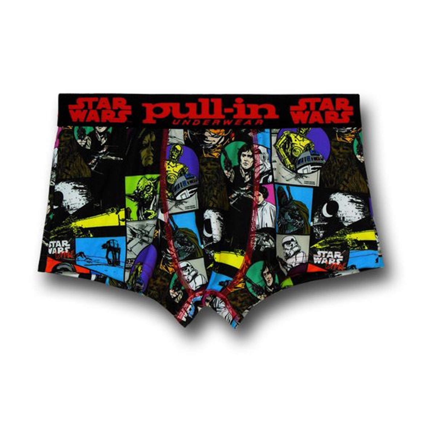 Star Wars Image Grid Short-Cut Pull-In Boxer Briefs