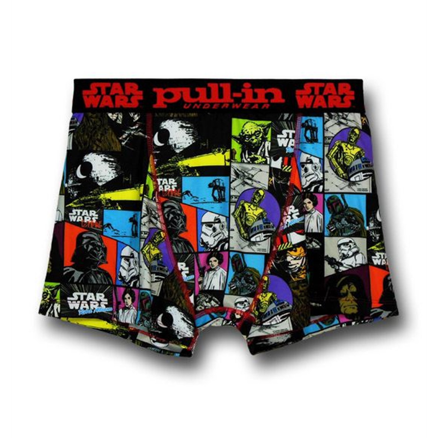 Star Wars Image Grid Pull-In Boxer Briefs