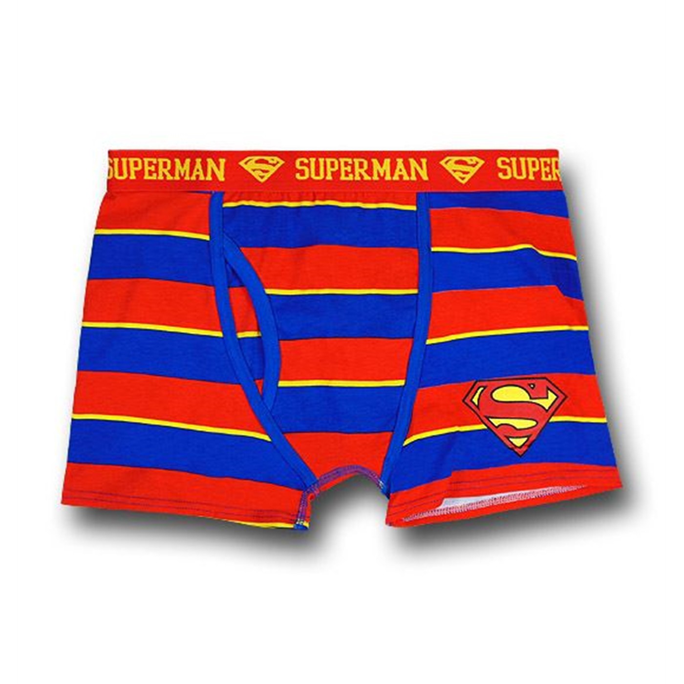 Superman Striped Boxer Briefs