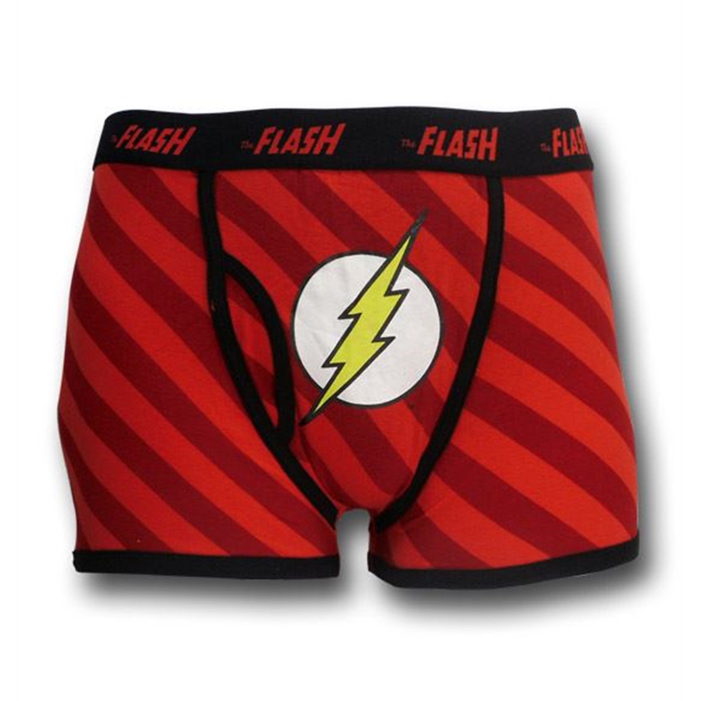 Flash Red Symbol Black Outline Boxer Briefs
