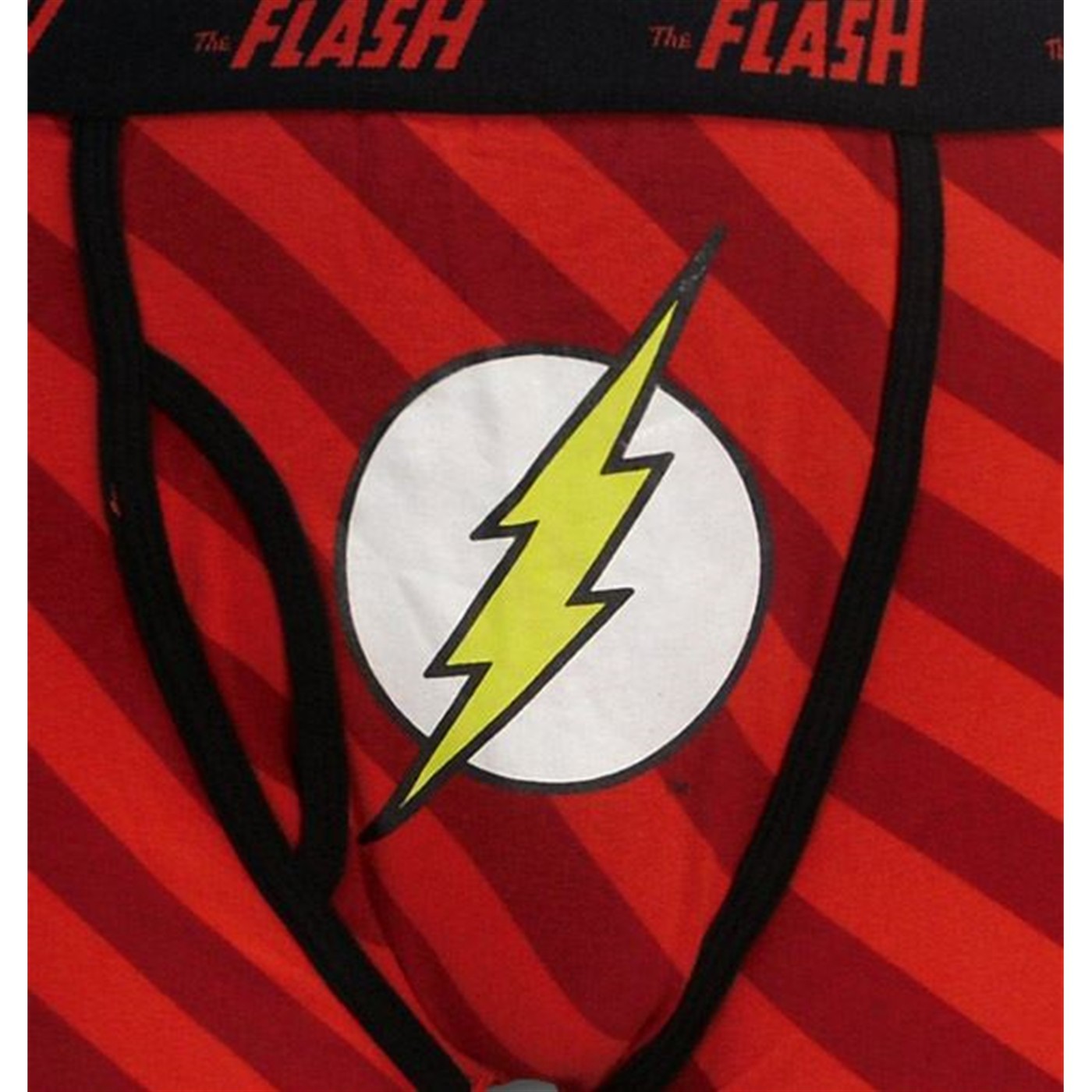 Flash Red Symbol Black Outline Boxer Briefs