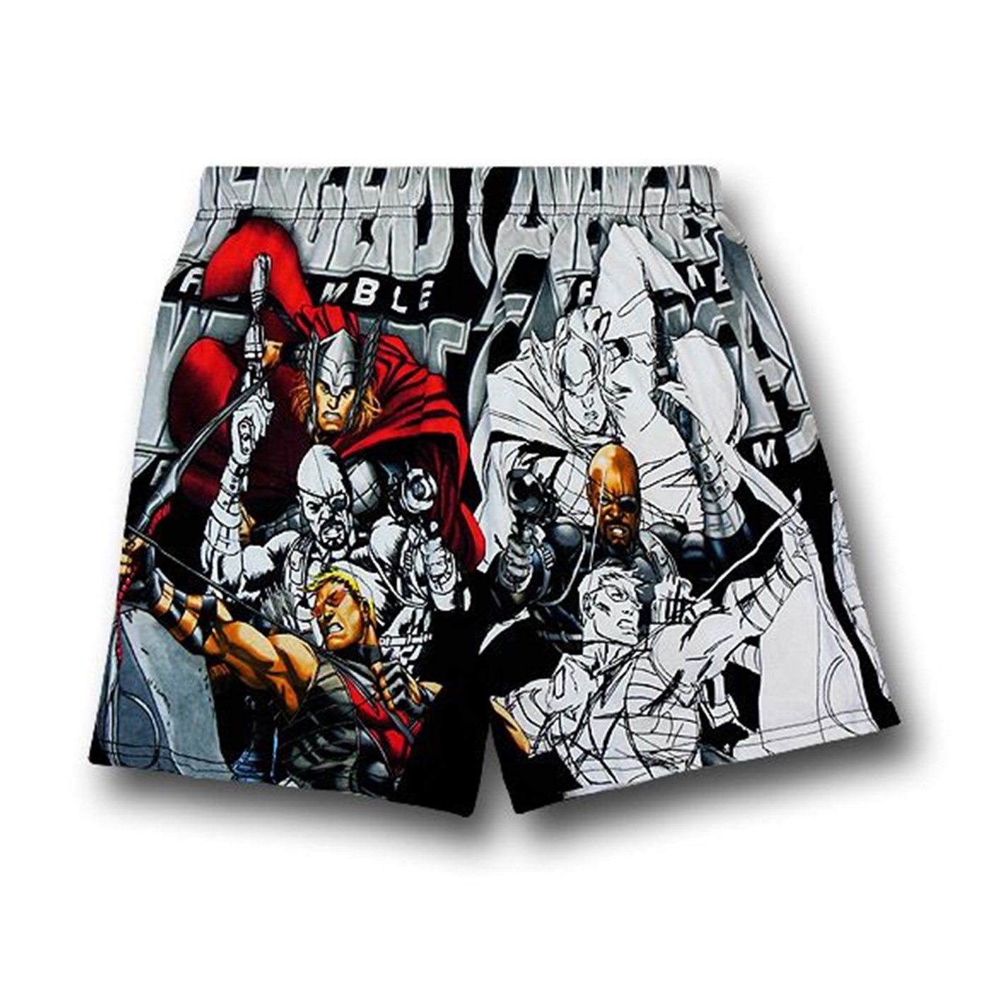 Avengers Drawing Board Knit Boxers