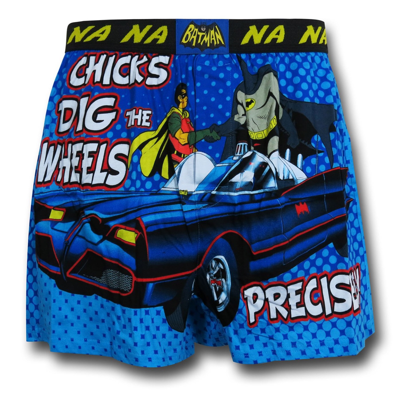 Batman 66 Chicks Dig the Wheels Boxer Shorts