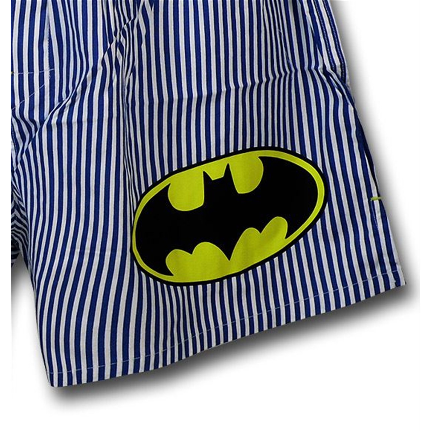 Batman Blue Striped Boxer Shorts