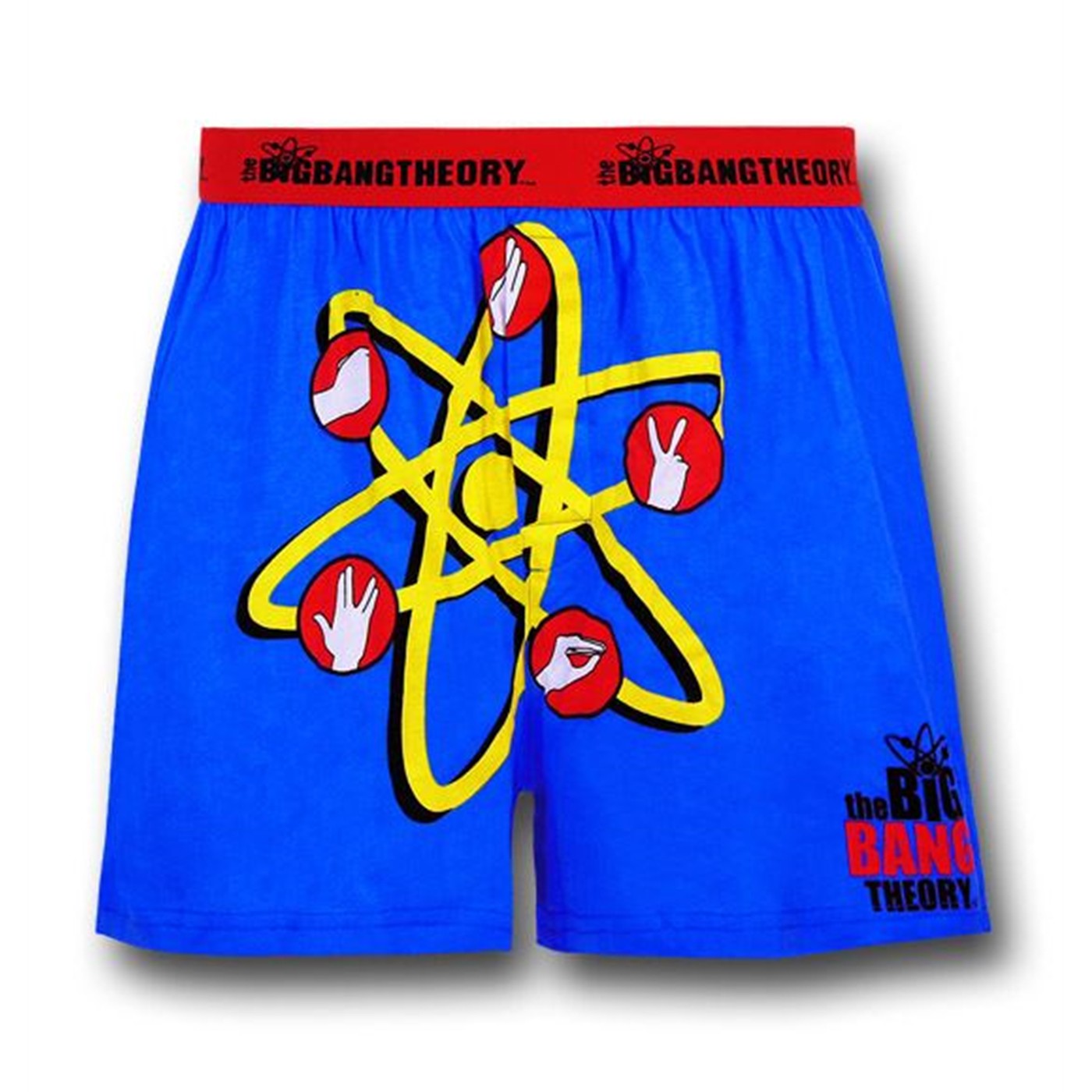 Big Bang Theory Blue RPSLS Knit Boxers