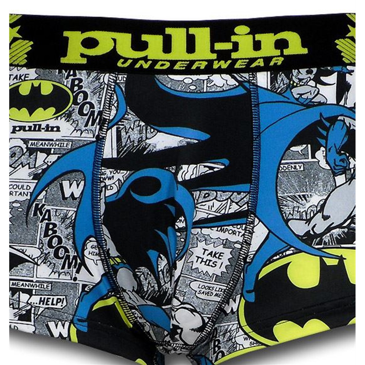 Batman Panels Short-Cut Pull-in Boxer Briefs