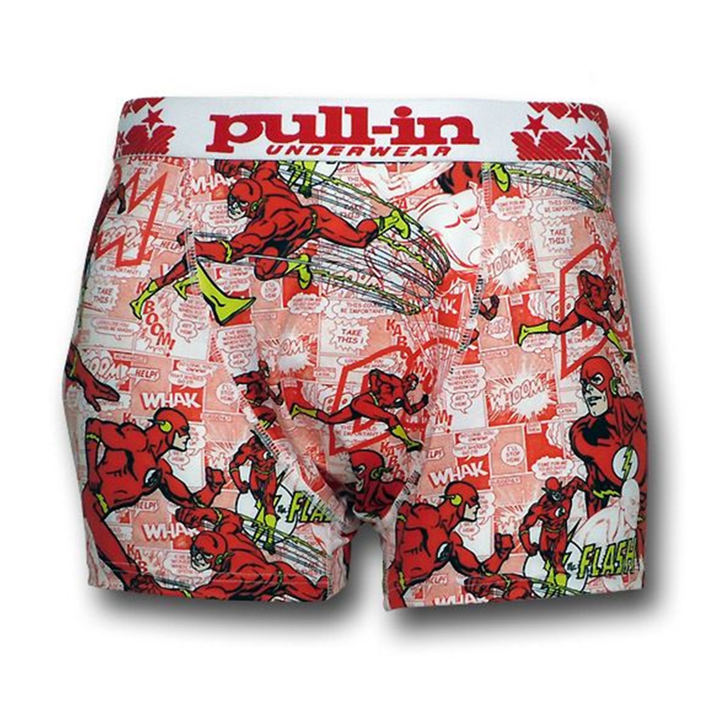 Flash Comic Panels Pull-in Boxer Briefs