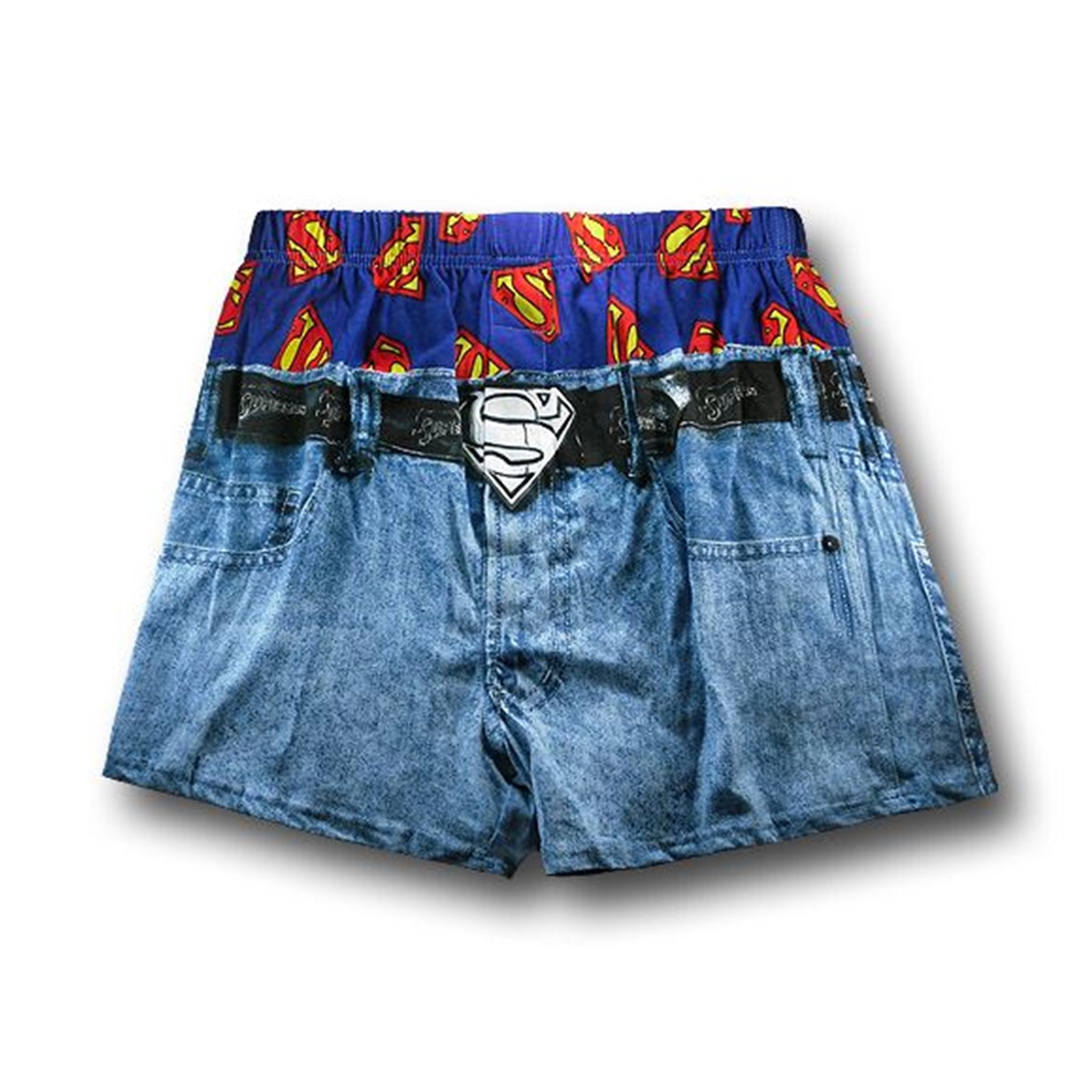 Superman Under Jeans Boxer Shorts
