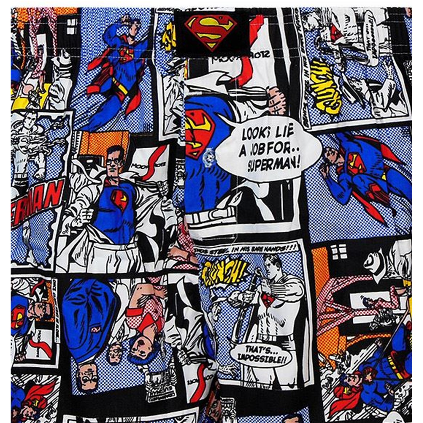 Superman Big Comic Panel Boxers