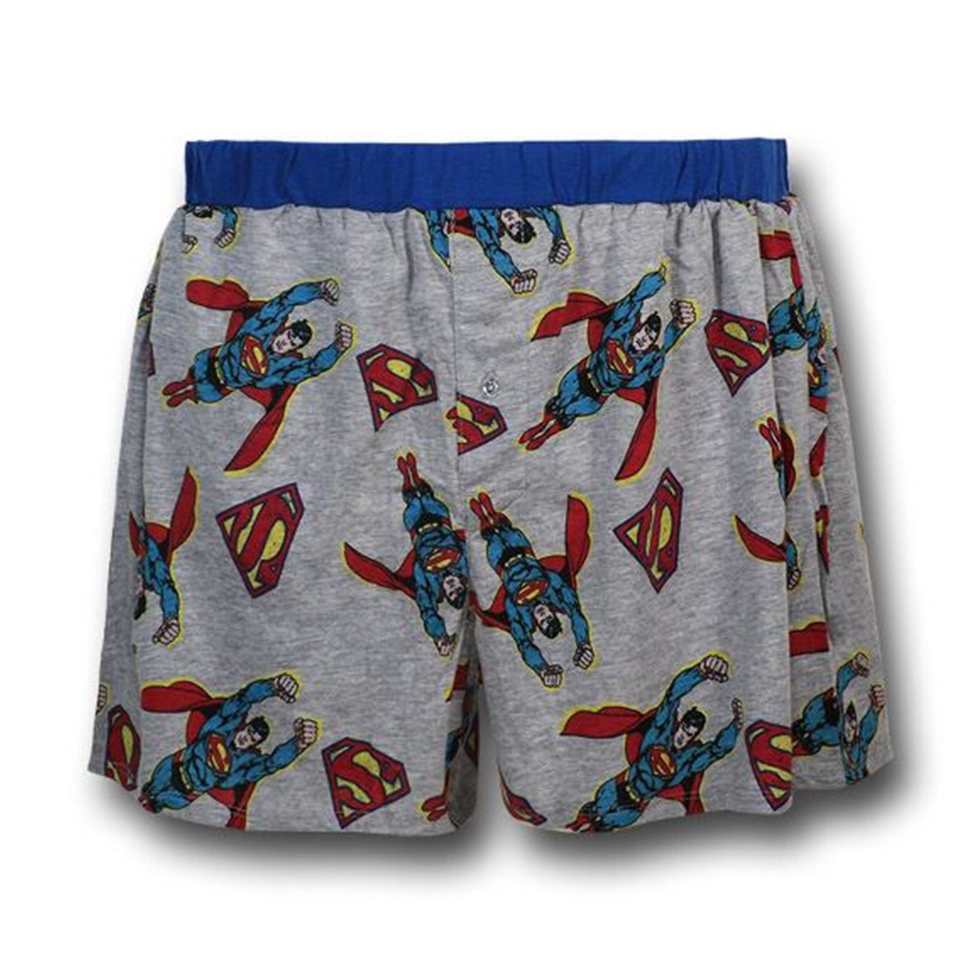 Superman Flying Image Grey Boxer Shorts